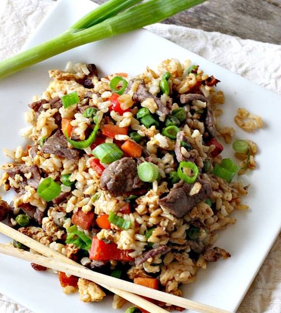 Riz frit au bœuf / Beef Fried Rice 牛肉炒饭